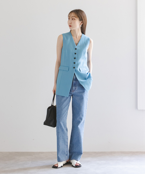 【ノーブル】Vカラージレブラウス　新品　ネイビー NOBLE｜Vカラージレブラウス | Rakuten Fashion(楽天