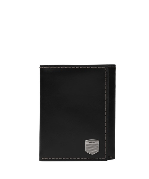 FOSSIL（フォッシル） 財布 三つ折り財布 メンズ レザー ブラック 