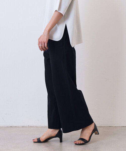 BEARDSLEY パンツ コットンストレッチウエストリブパンツ