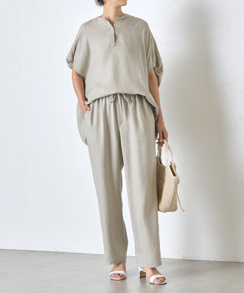 BEARDSLEY 麻調合繊ボリュームブラウス BEARDSLEY｜麻調合繊ボリュームブラウス | Rakuten Fashion(楽天