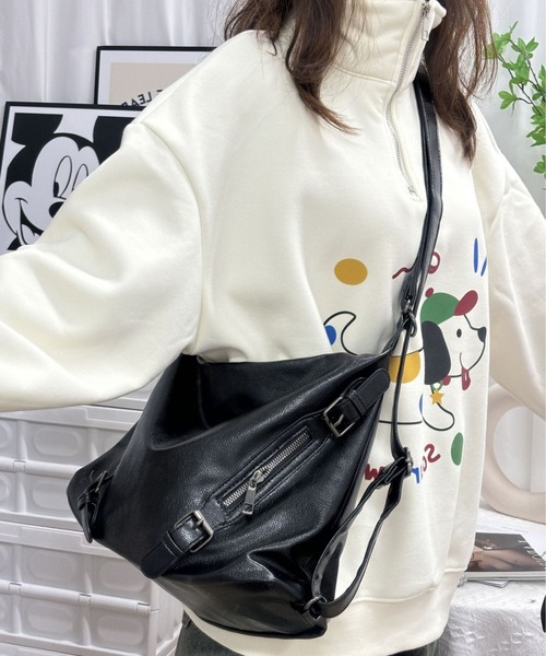★韓国発★ ヴィンテージ ドンテック ショルダーバッグ DEVICE ショルダーバッグ バッグ 3way フェイクレザー