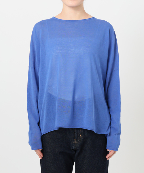 新品　SLOBE IENA ニット 紺　アイスコットン　綿　半袖ニット 楽天市場】綿100%（ブランドイエナ）（ニット・セーター