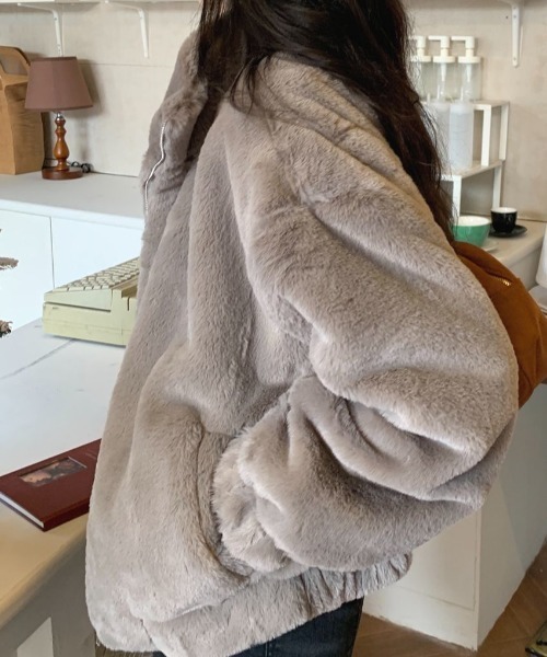 「deux amour」 ブルゾン FREE アイボリー レディース_画像5