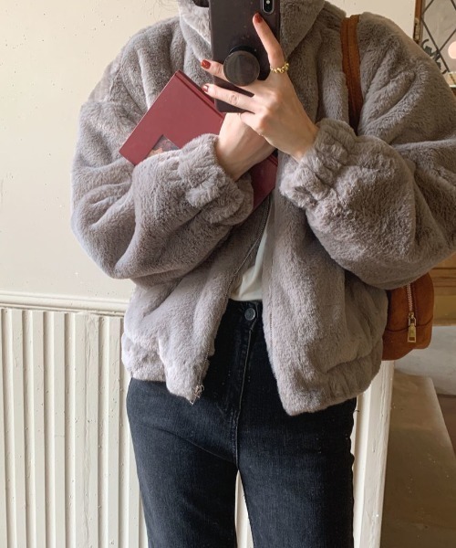 「deux amour」 ブルゾン FREE アイボリー レディース_画像8