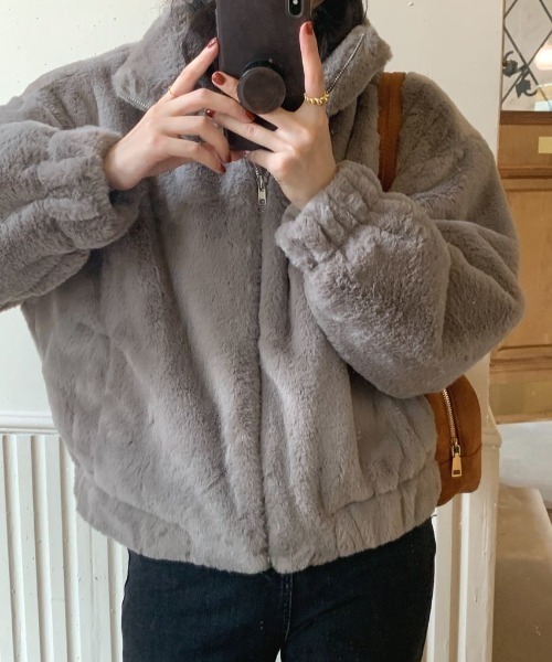 「deux amour」 ブルゾン FREE アイボリー レディース_画像9