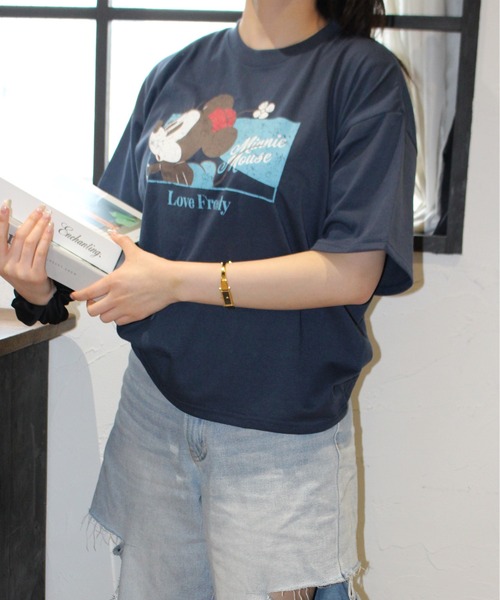 ディズニー tシャツ ファッション チップ デール シマリス レター プリント  ピンク-XXL ディズニーかわいいチップデールシマリス漫画のプリント女性のt