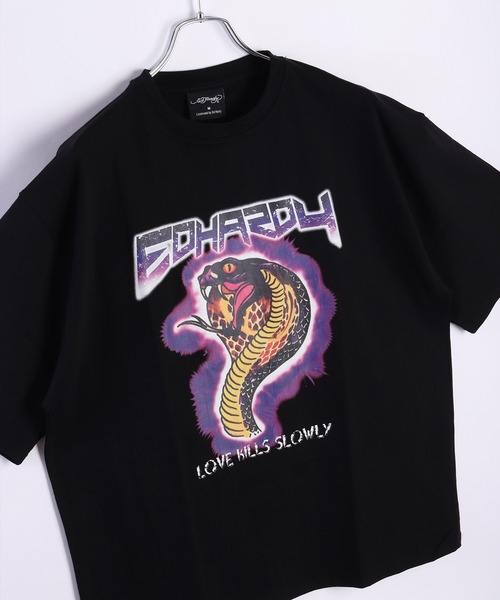 Ed Hardy（エド・ハーディー） tシャツ ルーズサイズ プリント半袖T