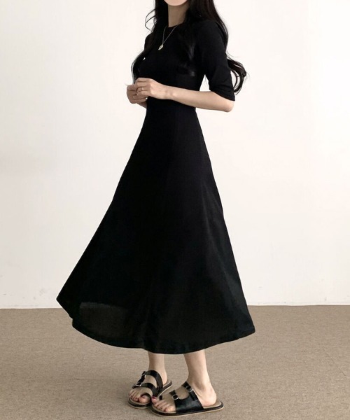 VIVID LADY」 半袖ワンピース FREE ブラック レディース : ZOZOTOWN