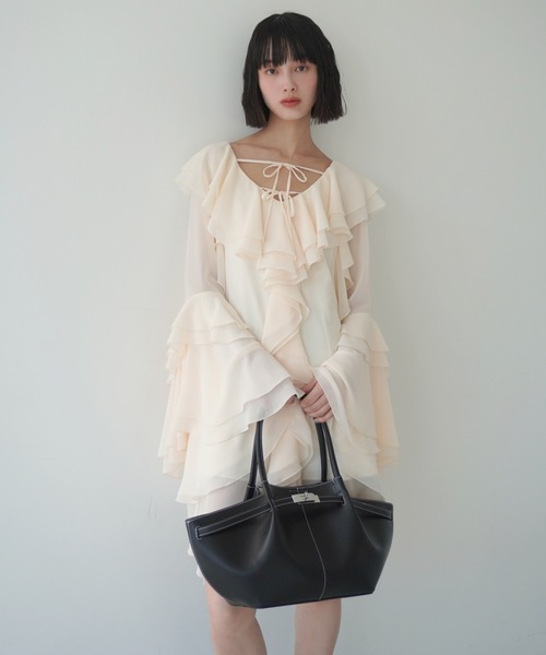 EIMY ISTOIRE（エイミーイストワール） ワンピース ボリュームラッフル