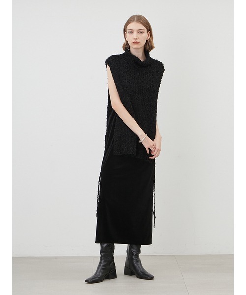「MIESROHE」 ノースリーブブラウス ONE SIZE ブラック レディース MIESROHE 「MIESROHE」 ノースリーブブラウス FREE ブラック