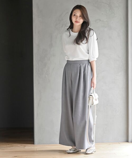 リエス　オシャレセットアップ♪ r・p・s セットアップ 多釦ビスチェ×ワイドパンツセットアップ