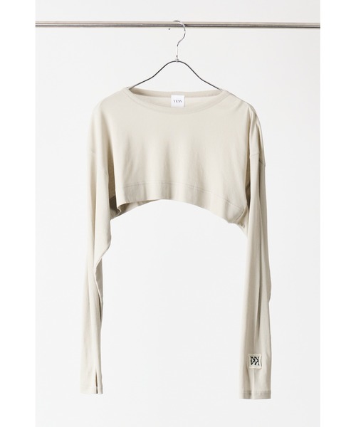 tシャツ YENN  シアーリブショートトップス レディース メンズ YENN tシャツ シアーリブショートトップス レディース メンズ
