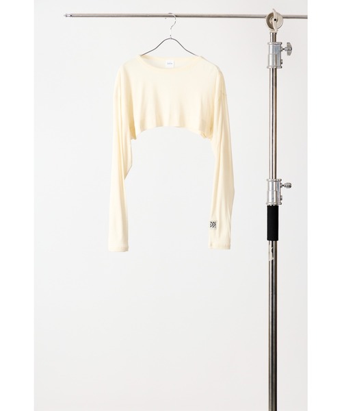 tシャツ YENN  シアーリブショートトップス レディース メンズ YENN tシャツ シアーリブショートトップス レディース メンズ