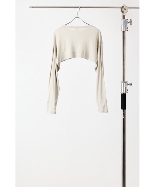YENN tシャツ シアーリブショートトップス レディース メンズ