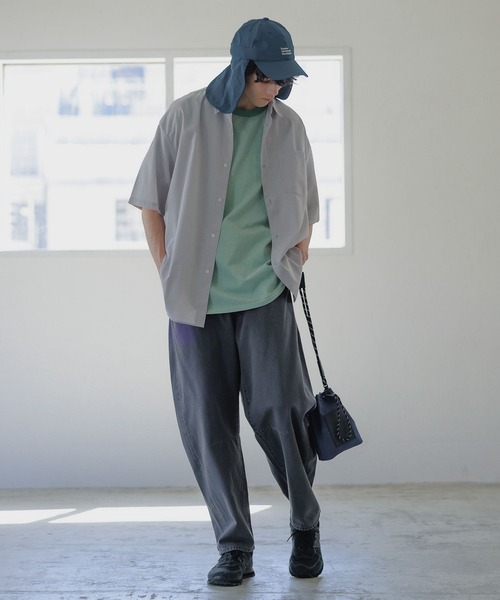 niko and…（ニコアンド） シャツ テックリネンファンクションシャツ