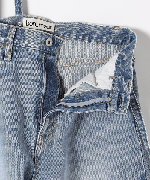 [bon_meur] обработка Denim брюки 36 голубой женский 
