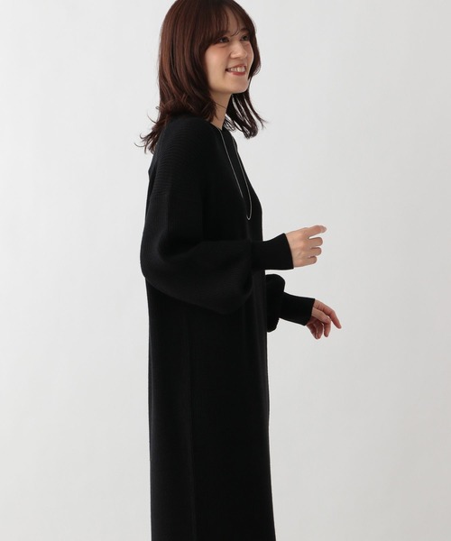 「GLOBAL WORK Smile Seed Store」 ニットワンピース LARGE ブラック レディース_画像6