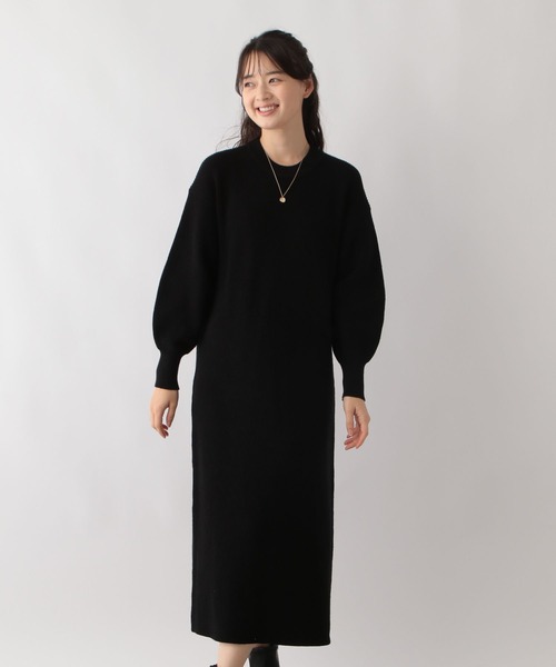 「GLOBAL WORK Smile Seed Store」 ニットワンピース LARGE ブラック レディース_画像9