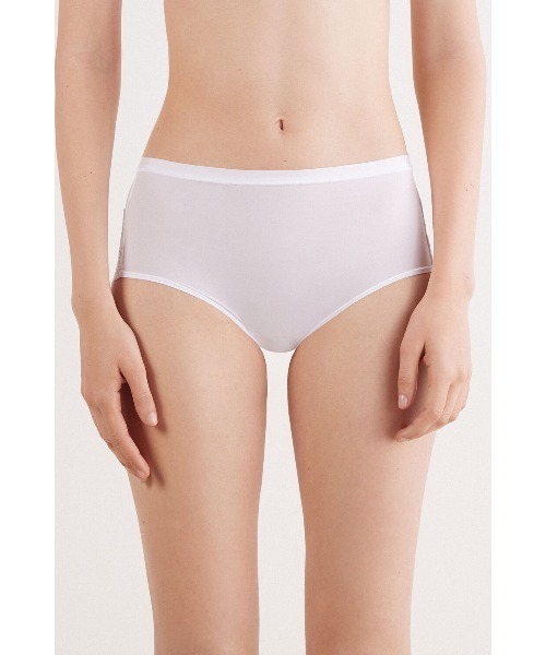 MICRO ショーツ　(GRY) Intimissimi ショーツ マイクロファイバー＆レース ハイウエスト