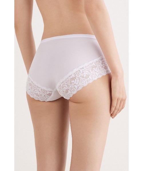 Intimissimi ショーツ マイクロファイバー＆レース ハイウエスト