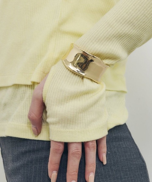 GOLDY バングル 「GOLDY」ワイド ニュアンス メタル 4250405