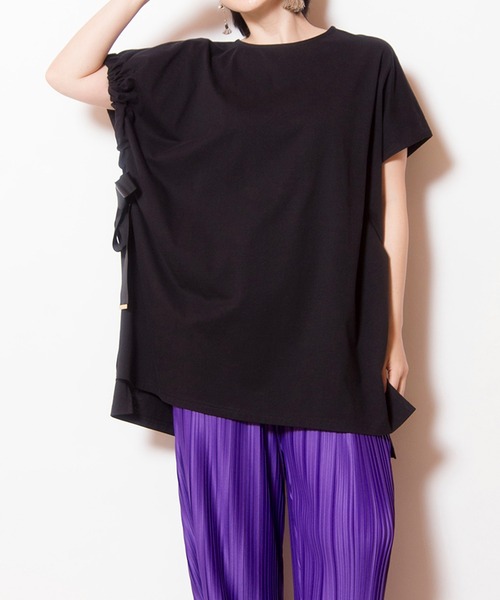 tシャツ アシンメトリープルオーバー レディース