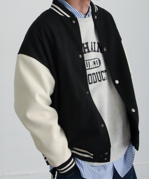 XLARGE ブラックホワイト スタジャン L ZIP FIVE（ジップ ファイブ） スタジャン X-LARGE ブラック×ホワイト