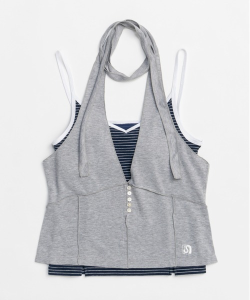 MAISON SPECIAL キャミソール Border Camisole Halter Neck Set