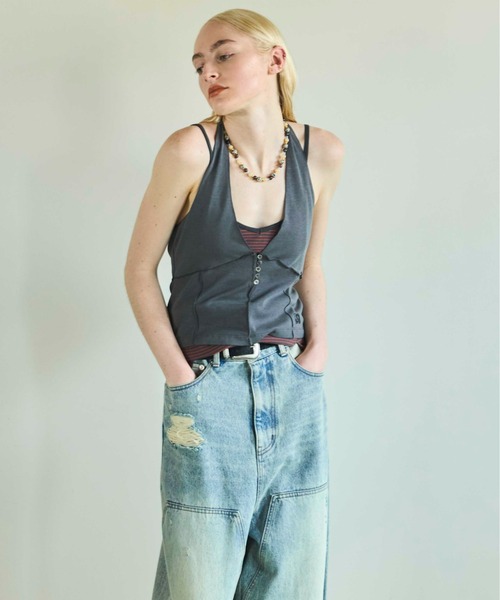 MAISON SPECIAL キャミソール Border Camisole Halter Neck Set