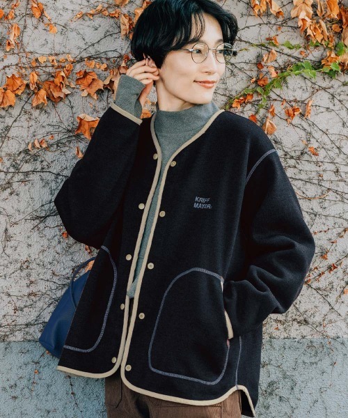 KRIFF MAYER Lady's Collection カーディガン ニットフリースカーデ