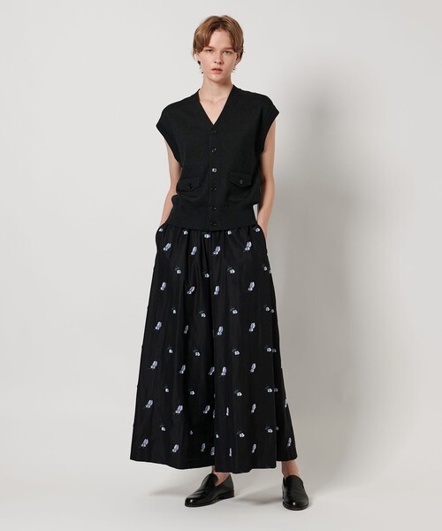 ベスト ジレ 「LOEFF」フラップ Vネック ベスト レディース LOEFF ベスト ジレ 「LOEFF」フラップ Vネック レディース
