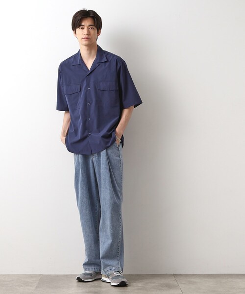 THE SHOP TK パンツ ツータックワイドデニムパンツ メンズ : ZOZOTOWN
