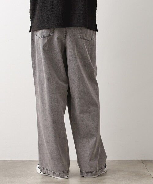 THE SHOP TK パンツ ツータックワイドデニムパンツ メンズ : ZOZOTOWN