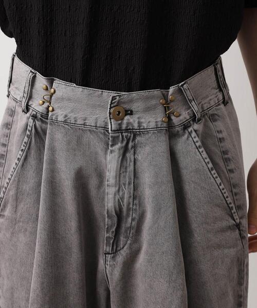 THE SHOP TK パンツ ツータックワイドデニムパンツ メンズ : ZOZOTOWN