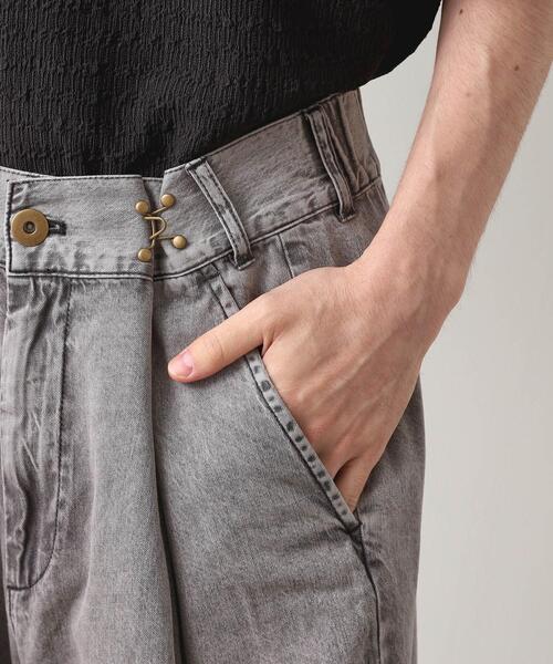 THE SHOP TK パンツ ツータックワイドデニムパンツ メンズ : ZOZOTOWN