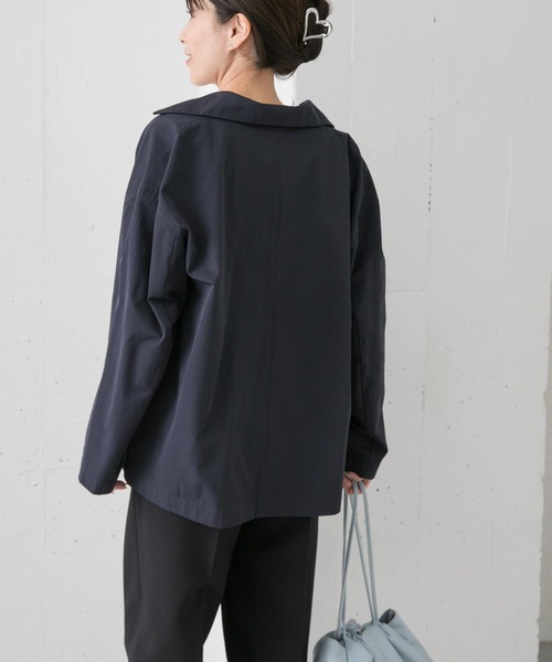 未使用！URBAN RESEARCH DOORS 2WAYコート ネイビー 38 URBAN RESEARCH DOORS ショールカラー2WAYロングコート