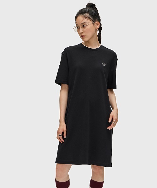 フレッドペリー ワンピース FRED PERRY ワンピース Tipped Pique T-Shirt Dress／ティップ