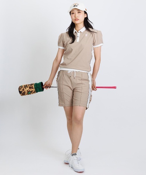 archivio（アルチビオ） ポロシャツ ポロ 「LADIES」綿ベロア切替UV冷