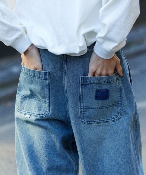 「FREAK'S STORE」 加工デニムパンツ MEDIUM ネイビー メンズ