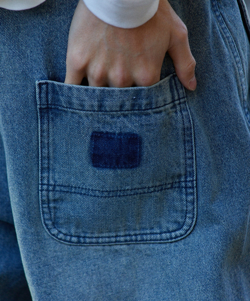 「FREAK'S STORE」 加工デニムパンツ MEDIUM ネイビー メンズ