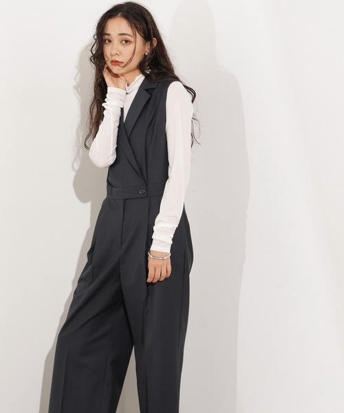 styling/ スタイリング ジャンプスーツ オールインワン JOSE MOON オールインワン 2WAY SHIRT JUMP SUITS/ツーウェイ