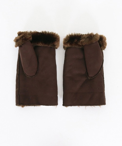 手袋 mko13025-Faux Mouton Fingerless Gloves フィンガーレスグローブ(AG05-023acf) メンズ_12