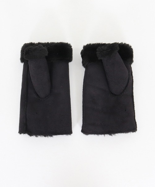 手袋 mko13025-Faux Mouton Fingerless Gloves フィンガーレスグローブ(AG05-023acf) メンズ_14