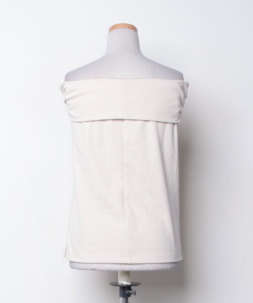 「NANO universe」 ノースリーブトップス 38 ベージュ レディース_画像2