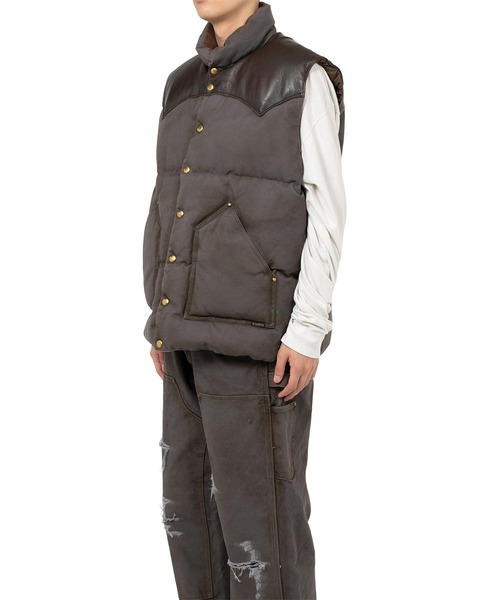 ベスト ジレ Rocky Mountain Featherbed x KAMIYA ”Duck Down Vest メンズの画像
