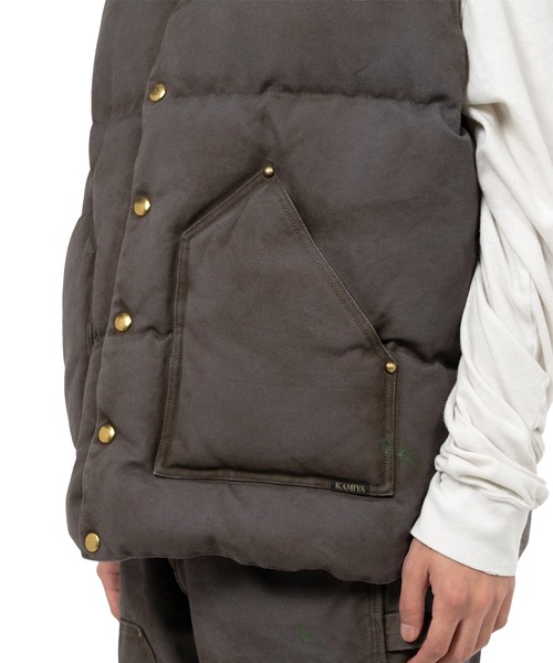 ベスト ジレ Rocky Mountain Featherbed x KAMIYA ”Duck Down Vest メンズの画像