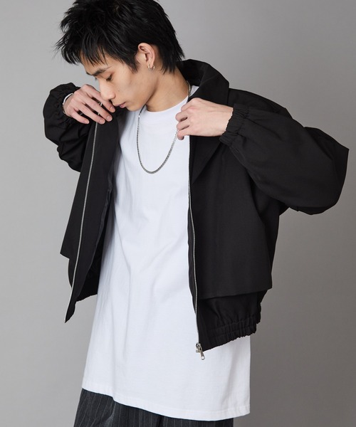 Theater code ブルゾン アウター Full-Zip Faux Layered Jacket