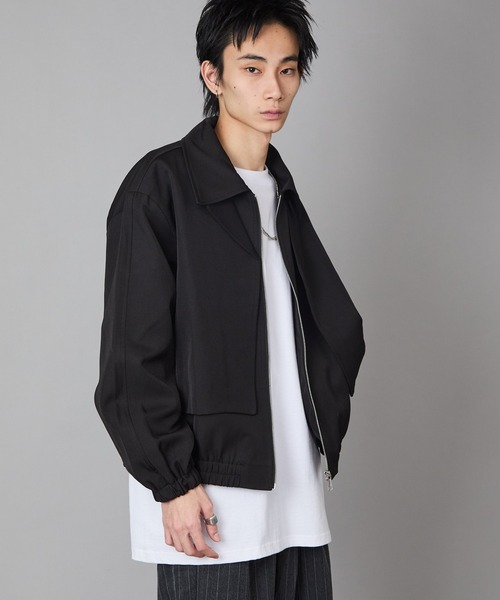 Theater code ブルゾン アウター Full-Zip Faux Layered Jacket