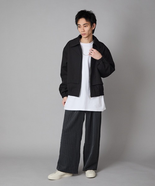 Theater code ブルゾン アウター Full-Zip Faux Layered Jacket