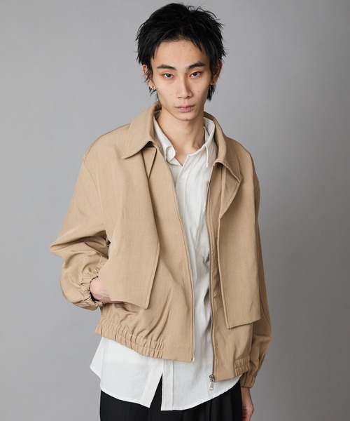Theater code ブルゾン アウター Full-Zip Faux Layered Jacket